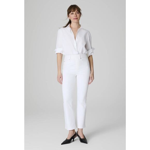 Spanx SPANXshape EveryWear Kick Flare Jeans White size 1X Petite - Picture 1 of 11